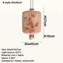 Axyaa Zen Fabric LED Pendant Chandelier for Living Room Bedroom Decor