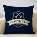 Axyaa Marine Cotton Fish Cushion Cover 45x45CM Square Home Decor Pillow Case