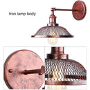 Axyaa Rust Colored Retro Wall Lamp for Bedroom, Living Room, Hotel & Dining Room