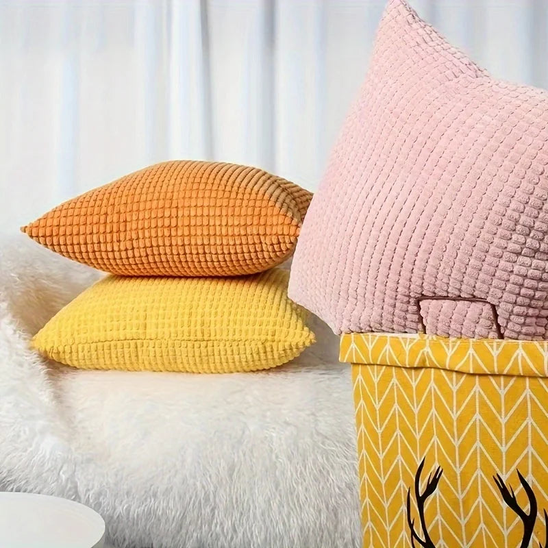 Decorative Square Pillow Cover, Axyaa Brand, Contemporary Style, 45x45CM Throw Pillow Cover