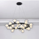 Axyaa Glass Chandelier Pendant Light for Living Room Kitchen Bar Decor