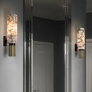 Axyaa Marble Wall Lamp: Elegant Stone Wall Sconce for Home Decor, Living Room, Bedroom