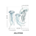 Axyaa Underwater Fish Decal for Kids Room Decor