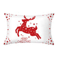 Axyaa Snowman Alphabet Print Pillowcase - Festive Rectangular Cushion Cover