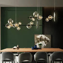 Axyaa Modern Black LED Pendant Chandelier for Living Bedroom Kitchen Dining Room Lighting