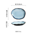 Axyaa Flame-Killed Ceramic Irregular Plate Restaurant Sushi Salad Pasta Molecular Cuisine Tableware