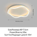 Axyaa LED White Ceiling Lamp with Remote Control Dimming for Modern Round Bedroom Lighting