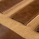 Axyaa Chef Knife Roll Bag - Genuine Leather Kitchen Storage Case for 5 Knives