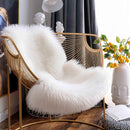 Axyaa Faux Sheepskin Soft Area Rug | Fluffy Wool Chair Sofa Cushion