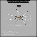 Axyaa Modern Simple Living Room Pendant Lights Fashion Chandelier Loft Decor