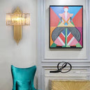 Axyaa Nordic Crystal Wall Lamp: Modern Luxury Designer Lighting for Hotel, Villa, and Living Room