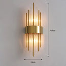Axyaa Gold LED Wall Lamp Modern Light Luxury Sconce for Living Room Bedroom