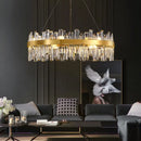 Axyaa Crystal Chandelier: Elegant Large Room Lighting for Home, Villa, or Exhibition Hall