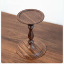 Axyaa Medieval Walnut Candlestick Ornaments - Hand-Turned French Wooden Table Atmosphere Holder
