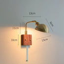 Axyaa Copper LED Wall Light with Pull Chain Switch, Nordic Modern Design