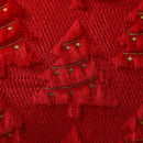 Axyaa Christmas Red 3D Xmas Tree Velvet Pillowcase