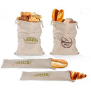 Axyaa Linen Bread Bag: Reusable, Drawstring Homemade Artisan Bread Storage Bag