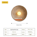 Wabi-sabi Circular Walnut Wall Lamp LED G9 Bedroom Kitchen Light Axyaa Brand