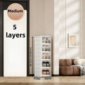 Axyaa Foldable Shoe Cabinet: 3-9 Tier Heavy-Duty Storage Box for Shoes & More