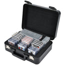 Axyaa Aluminum Trading Card Case with Individual Slots and TSA Locks
