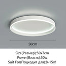Axyaa LED Ceiling Light: Circular Remote Control Chandelier for Bedroom, Living Room, Kitchen