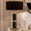Axyaa Modern Luxury Gold Black Marble Floor Lamp, Nordic LED Standing Light for Home Office