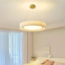 Axyaa Nordic Pleated Fabric LED Pendant Light Creamy Hanging Lamp