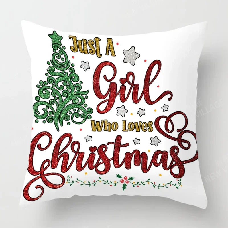Axyaa Christmas Series Pillowcases for Festive Home Decor 40x40 50x50 60x60 35x35