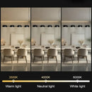 Axyaa Modern Black Chandelier: Rotatable LED Pendant Light for Living Room, Bedroom, or Restaurant