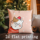 Axyaa Christmas Animal-Patterned Pillow Cover for Sofa, Bedroom, Car