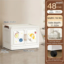 Axyaa Cartoon Storage Box: 1-6 Tier Rolling Organizer, 2 Colors - Bedroom/Living Room/Kitchen/Study