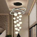 Axyaa Modern LED Staircase Chandeliers for Living Room - Indoor Hanging Light
