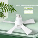 Axyaa 5-Leaf LED Ceiling Fan Light with Remote Control for Living Room