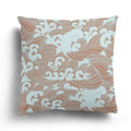 Axyaa Green Blue Wave Pattern Decorative Pillow Sleeve for Bedroom, Sofa, Car, Office