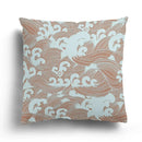 Axyaa Green Blue Wave Pattern Decorative Pillow Sleeve for Bedroom, Sofa, Car, Office