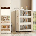 Axyaa 50cm Wide Folding Plastic Wardrobe with Doors for Bedroom/Living Room Storage