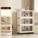 Axyaa 50cm Wide Folding Plastic Wardrobe with Doors for Bedroom/Living Room Storage