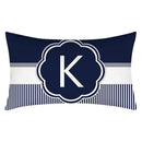 Axyaa Blue Stripe Pillowcase 30X50 for Sofa Chair Decor