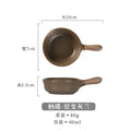 Axyaa Ceramic Coarse Pottery Seasoning Dipping Dish Set of 4