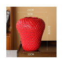Axyaa Cartoon Strawberry Vase Flowerpot Girl Kids Room Decor Ceramic Home Accessories