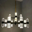 Axyaa LED Acrylic Chandelier: Modern Minimalist Designer Lighting for Home Decor