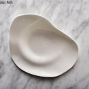 Axya White Bone Dinner Plate Set