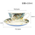 Axyaa Gold-plated Face Animal Ceramic Coffee Cup | Fine Bone Teacup | Home Decor & Gift