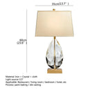 Axyaa Crystal LED Dimmer Table Floor Lamp - Luxury Home Decor for Living Room