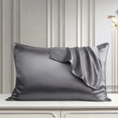 Axyaa Simulated Silk Satin Pillowcases Set of 2 with Envelope Closure