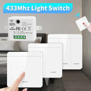 Axyaa Wireless Light Wall Switch Relay Receiver RF 433Mhz 1/2/3Gang Panel Switch