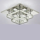 Axyaa Chrome Crystal Ceiling Chandelier for Modern Home Decor