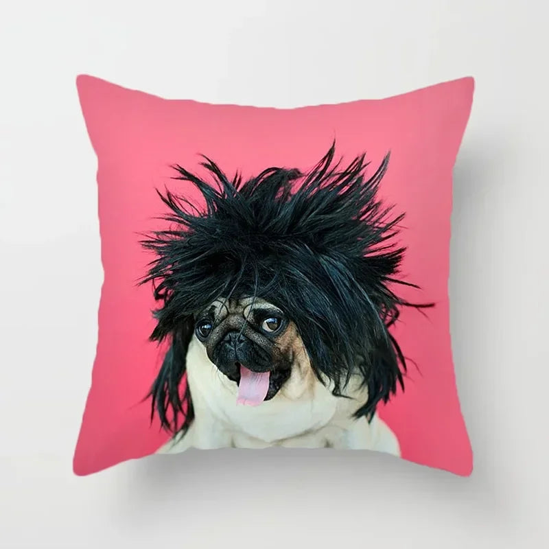 Cute French Bulldog Pillowcase for Home Decor by Axyaa