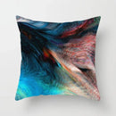 Axyaa Geometric Cat Hug Pillow Cover in Psychedelic Colors
