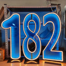 Axyaa Starry Sky Tunnel Neon Numbers Sign - Double-Sided 3D Lights